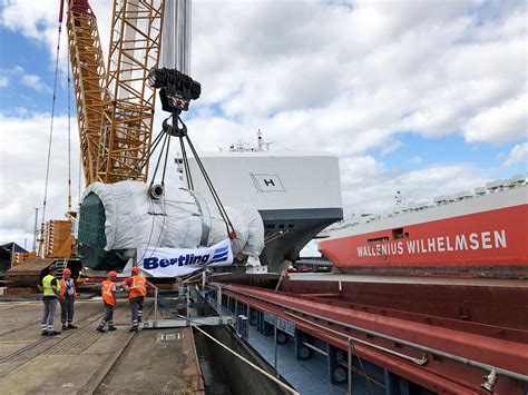 bertling ships 330t siemens gas turbine around the world
