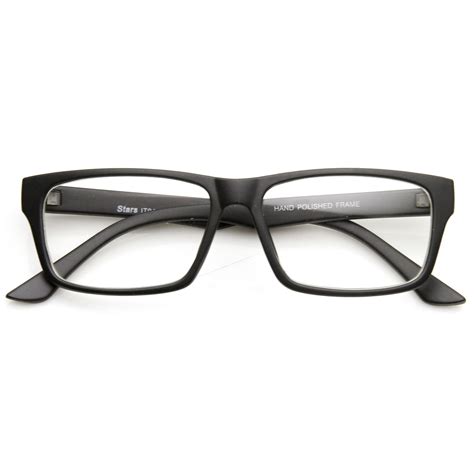 modern fashion minimalist rx optical rectangle clear lens glasses 9401