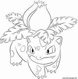 Pokemon Coloring Ivysaur Pages Printable Color Print sketch template