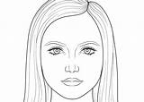 Draw Face Drawing Female Head Step Sketch Drawings Paintingvalley Size sketch template