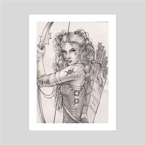 Goddess Artemis An Art Print By Liisa Berezkin Inprnt