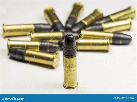 long rifle rimfire ammunition stock photo image  shell rifle