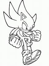 Coloring Sonic Super Pages Hedgehog Book Popular sketch template