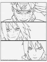 Naruto Coloring Pages Team Anime sketch template