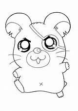 Coloring Pages Hamster Hamtaro Cute Printable Hamsters Kids Sheets Color Quality Cartoon High Cartoons Animal Girls Tv Comments sketch template