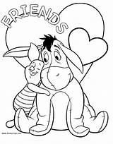 Bojanke Djecu Eeyore Valentinovo Pooh Winnie Valentine Printanje Adults Tigger Kleurplaten Coloriage Valentijn Ausmalbilder Slatkisvijet sketch template