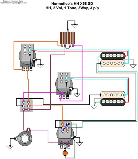 hermetico guitar wiring diagram epiphone genesis custom