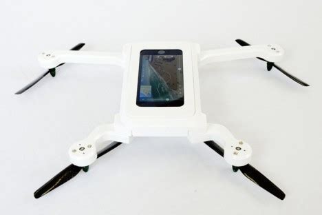 phone drone turn  mobile device   flying robot gadgets science technology