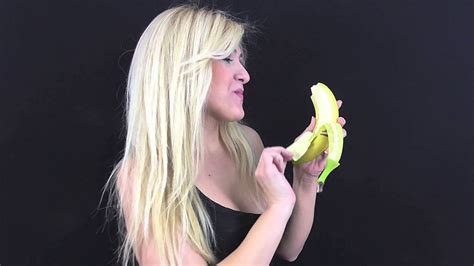 [hd] Sexy Hot Blonde Girl Is Eating A Banana Youtube