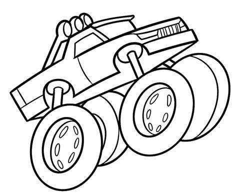 monster truck  road coloring page  printable coloring pages