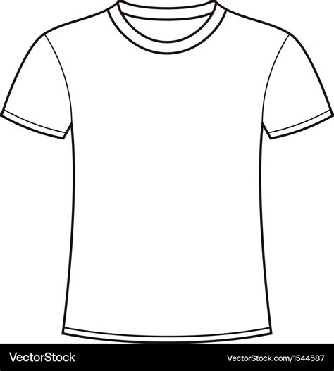 blank  shirt outline template