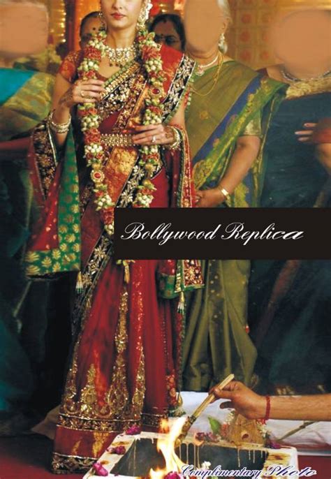 Buy Bollywood Aishwarya Rai Red Net Wedding Saree Online