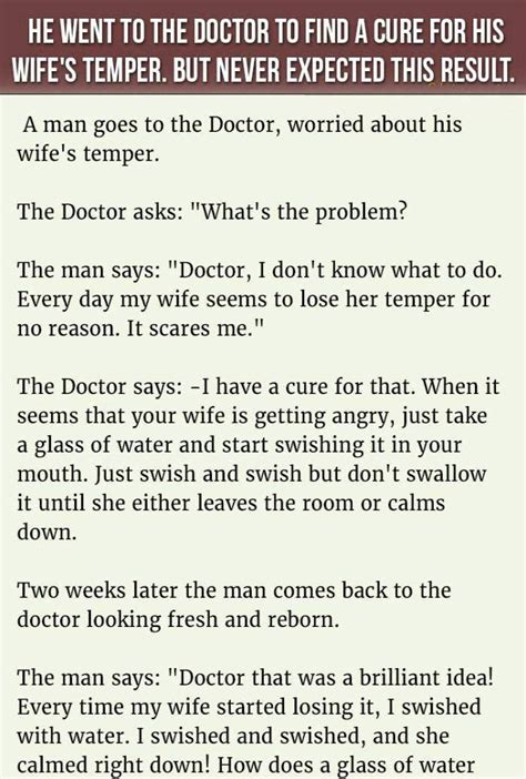 husband afraid of wife s temper wife jokes temper