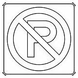 Parking Clipart Signs Coloring Road Outline Clip Symbol Etc Traffic Sign Cliparts Safety Symbols Usf Edu Regulatory Prohibit Large 3a sketch template