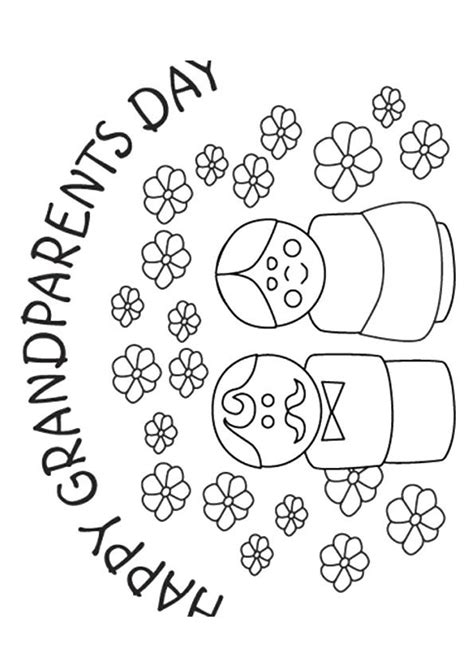 coloring page coloring pages grandparents day activities happy