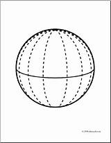 Sphere Coloring Shape Colouring Printable Shapes Pages Template Geometric Worksheet Printablecolouringpages Templates Worksheeto sketch template