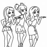 Coloring Pages Friend Friends Girls Together Polly Pocket Printable Color Getdrawings Getcolorings 730px Xcolorings sketch template