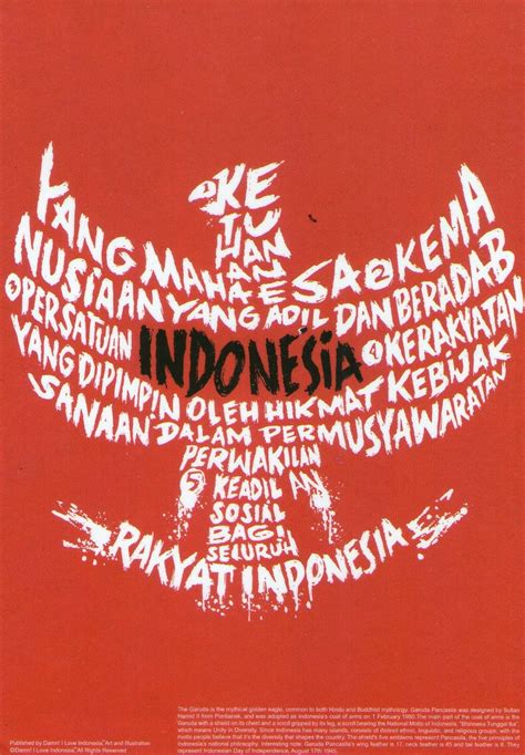 My World [postcard] Damn I Love Indonesia