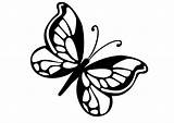 Papillon Papillons Coloriages Imprimer Cuello Mariposa Tatto Animaux Coloringhome sketch template