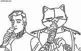 Midas Fortnite Coloring Pages Print Meowscles Halloween Wonder Shadow Eating Ice Cream sketch template