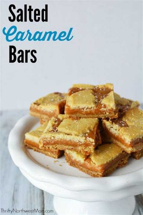 salted caramel bars recipe simple delicious thrifty nw mom
