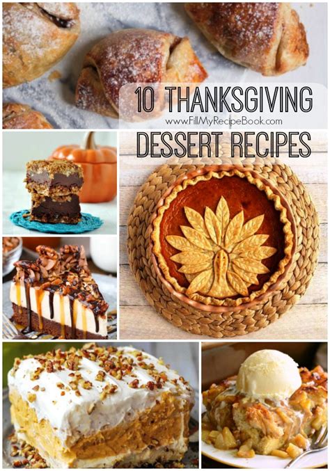 10 thanksgiving dessert recipes fill my recipe book