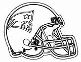 Coloring Football Nfl Pages Helmet Print sketch template