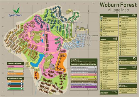 woburn center parcs map