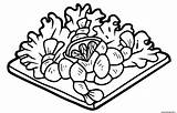 Salade Crevette sketch template