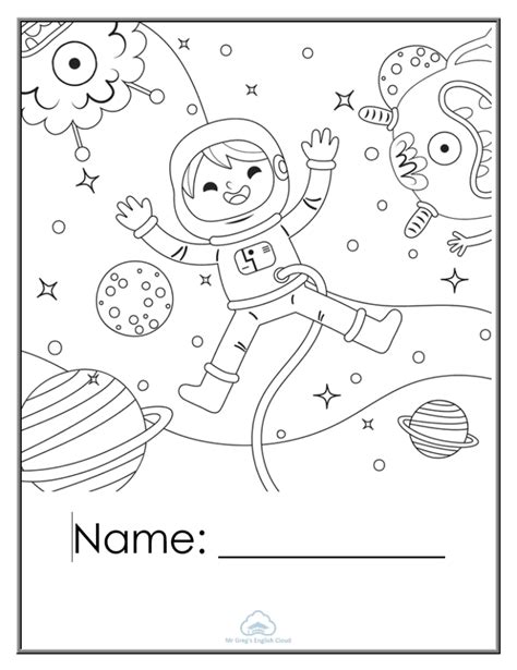 kindergarten coloring pages  gregs english cloud
