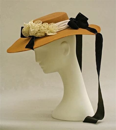 mid  century america straw hat historical hats victorian hats hats vintage