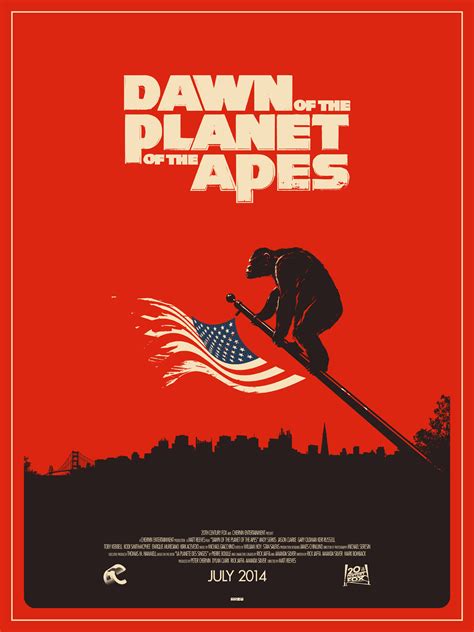 awesome ‘dawn of the planets of the apes poster by matt