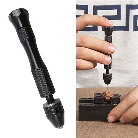 universal hand drill jewelry craft hand pin hole drill jewelers burs drilling reamer chuck