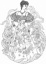 Dover Publications Coloring Book Pages Doverpublications Fashion Victorian Fashions Creative Haven Welcome Adults Adult Printable Pretty Titles Browse Complete Catalog sketch template