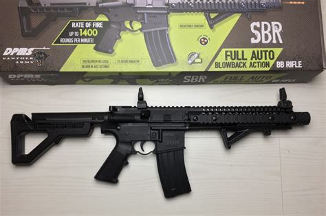 Crosman Dpms Sbr Full Auto Bb Rifle Black Finish Dsbr Black Wolf Supply