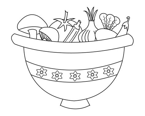 vegetable coloring pages  preschoolers toddlers  coloring