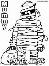 Mummy Coloring Pages Halloween Colorings sketch template