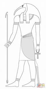 Thoth Coloring Pages Egypt Ancient Egyptian Supercoloring Colouring God Printable Gods Anubis Drawings Symbols Knowledge Open Categories Kids sketch template