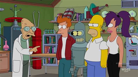 tons of simpsons futurama crossover screenshots with