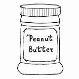 Peanut Jar sketch template