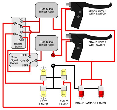 motorcycle lights wiring diagram motorcycle