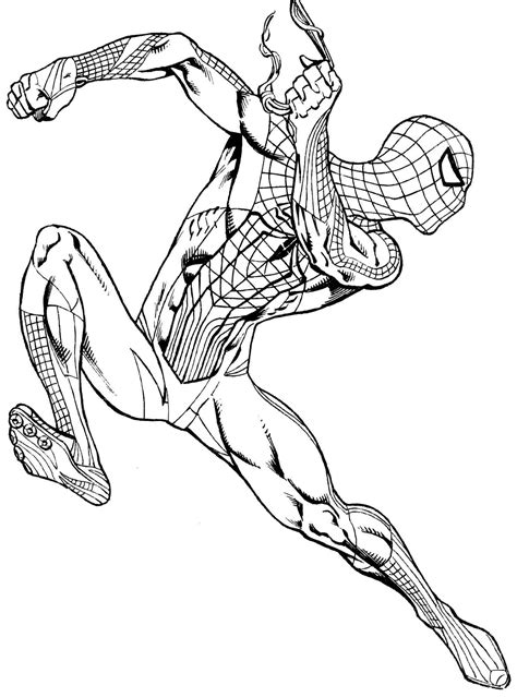 spider man ps pages coloring pages