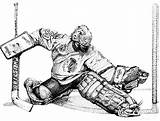 Goalie Hockey Drawing Belfour Ed Clipart Benton Steve Helmet Cliparts Drawings Goalies Becuo Favorites Add Library sketch template