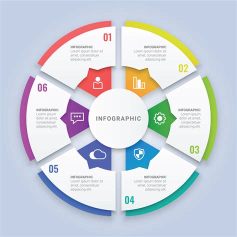 circle infographic template   options  workflow layout