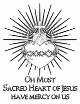 Sacred Heart Jesus Coloring Catholic Life Pages Immaculate June Drawings Kids Symbols Tattoo Tattoos Choose Board Crafts Sheets Christian sketch template