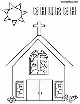 Coloring Catholic Church Outline Pages Drawing Faith Building Bible Sheets Ages Print Old Color Preschool School Drawings Religion Getdrawings Sunday sketch template