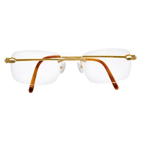 Cartier Glasses In 18k Gold Plated Frame Gray And Sons Jewelers
