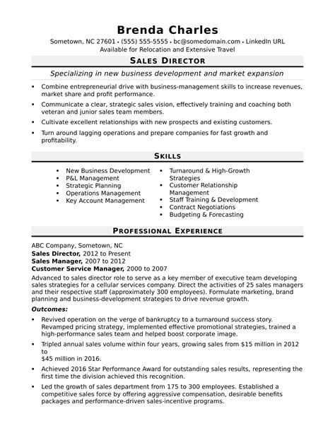 resume templates  operations executive