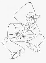 Coloring Peridot Cartoon Steven Universe Network Printable Line Kindpng sketch template