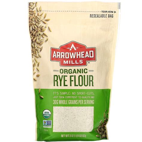 arrowhead mills organic rye flour  lb